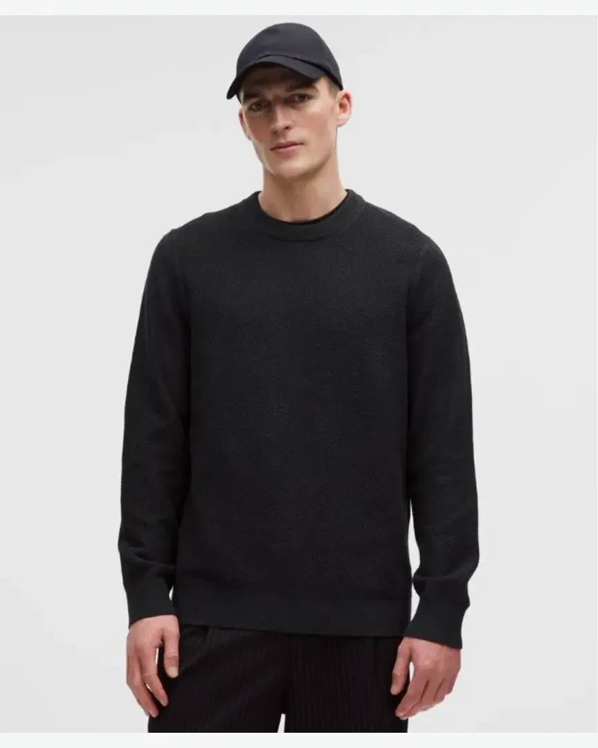 Lululemon Suéter de Cuello Redondo de Punto Texturizado Hombre