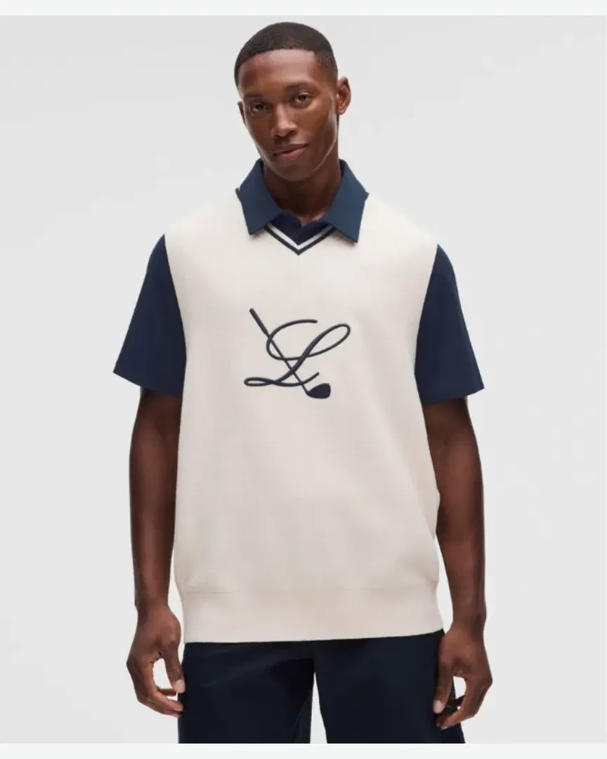 Lululemon Chaleco de Golf Sin Mangas con Cuello en V Golf L Hombre