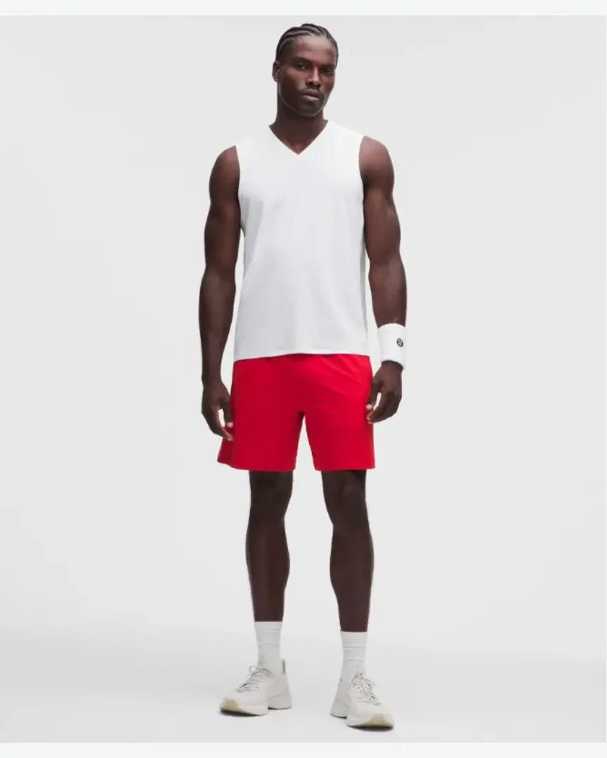 Lululemon Short de Tenis con Paneles de Malla 18 cm Hombre