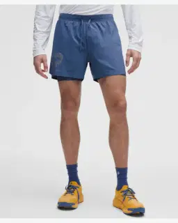Lululemon Short Doblado Fast And Free X Geoff Mcfetridge 13 Cm Hombre – 2/5