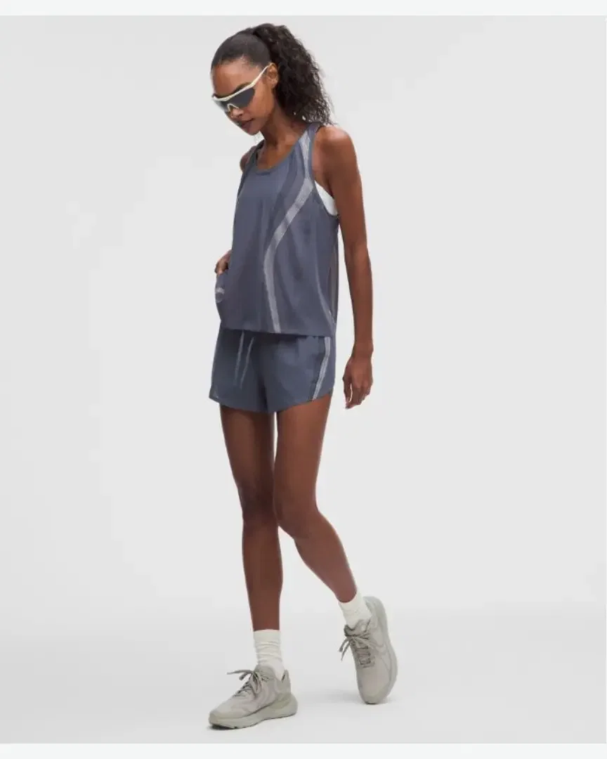 Lululemon Short Fast And Free De Carrera Aéreo Talla Media-Alta 8 Cm W