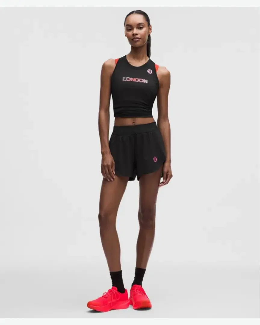 Lululemon Short Fast And Free Fendu Cintura Alta Corte Clásico London '26 8 Cm W