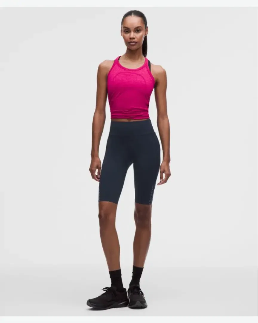 Lululemon Short Fast And Free Cintura Alta Con 6 Bolsillos 28 Cm W
