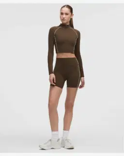 Lululemon Short Passepoilé Cintura Alta Wunder Train No Line 15 Cm Mujer – 1/5