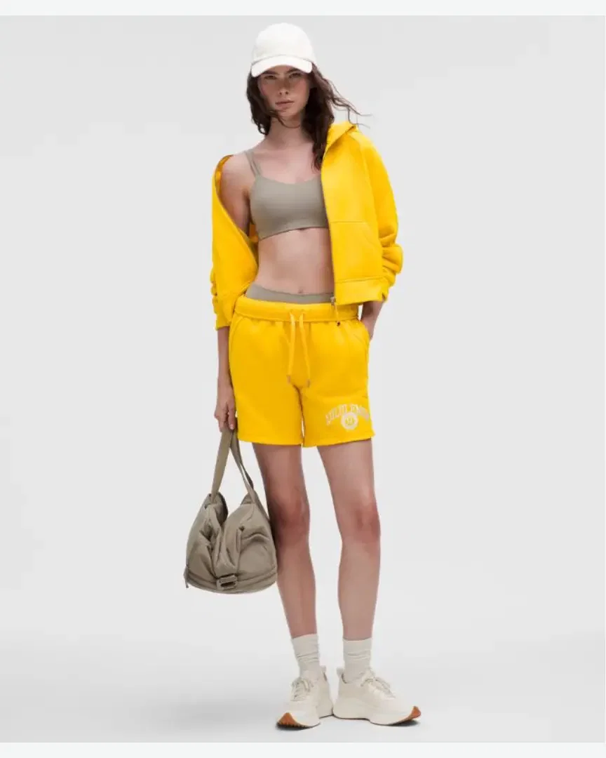 Lululemon Short Scuba Oversized Taillei-Haute Graphic 18 Cm Mujer