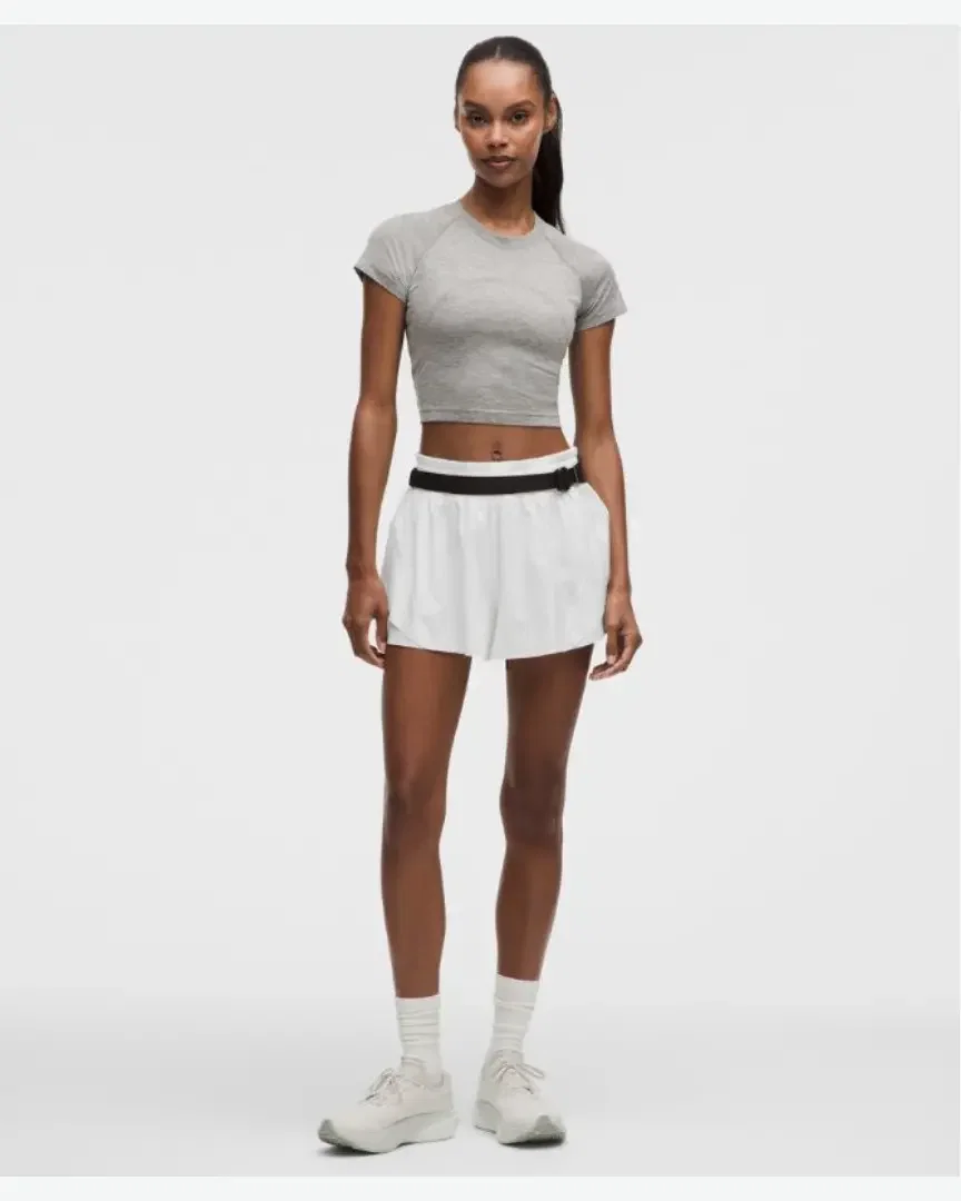 Lululemon Short Shake It Out Cintura Alta 6 Cm Mujer