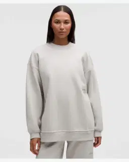 Lululemon Sudadera Big Cozy Ultra Oversize Con Cuello Redondo Logo Mujer – 1/5
