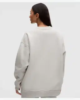 Lululemon Sudadera Big Cozy Ultra Oversize Con Cuello Redondo Logo Mujer – 3/5