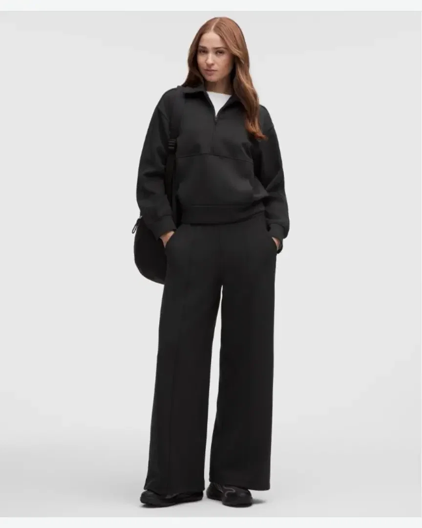 Lululemon Sudadera Casual Media Cremallera Con Cuello En Smooth Spacer Mujer