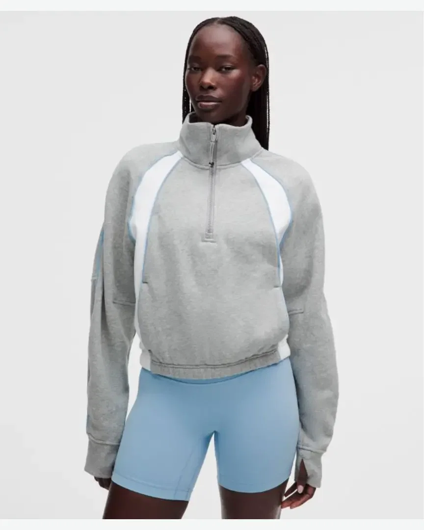 Lululemon Sudadera Demi-Zip Casual Scuba Colourblock Mujer