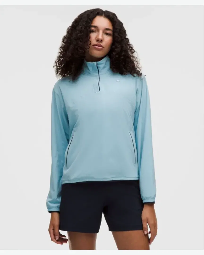 Lululemon Sudadera Demi-Zip Ligera Con Protección UV Mujer