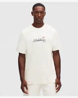 Camiseta Lululemon Corte Clásico De Algodón Grueso Golf Flag Hombre – 1/5