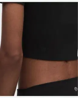 Camiseta corta Wundermost de Lululemon con cuello redondo en Nulu ultra suave Mujer – 5/5