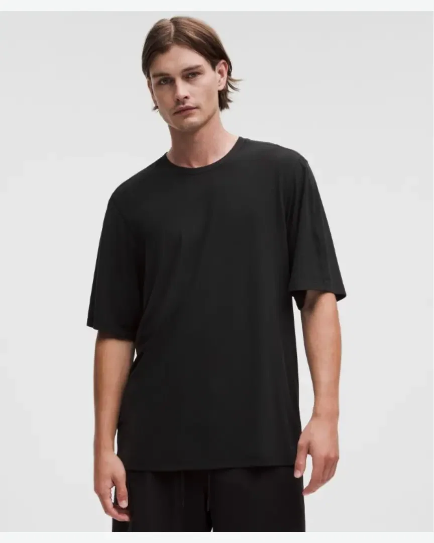 Lululemon Camiseta De Yoga Cepillada Con Cuello Redondo Hombre