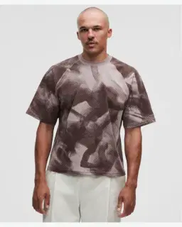 Camiseta Lululemon Casual De Algodón Impresa Colección Slnsh Hombre – 1/5