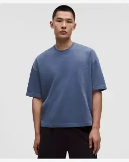 Lululemon Camiseta De Jersey Grueso Corte Cuadrado Wash Hombre – 1/5