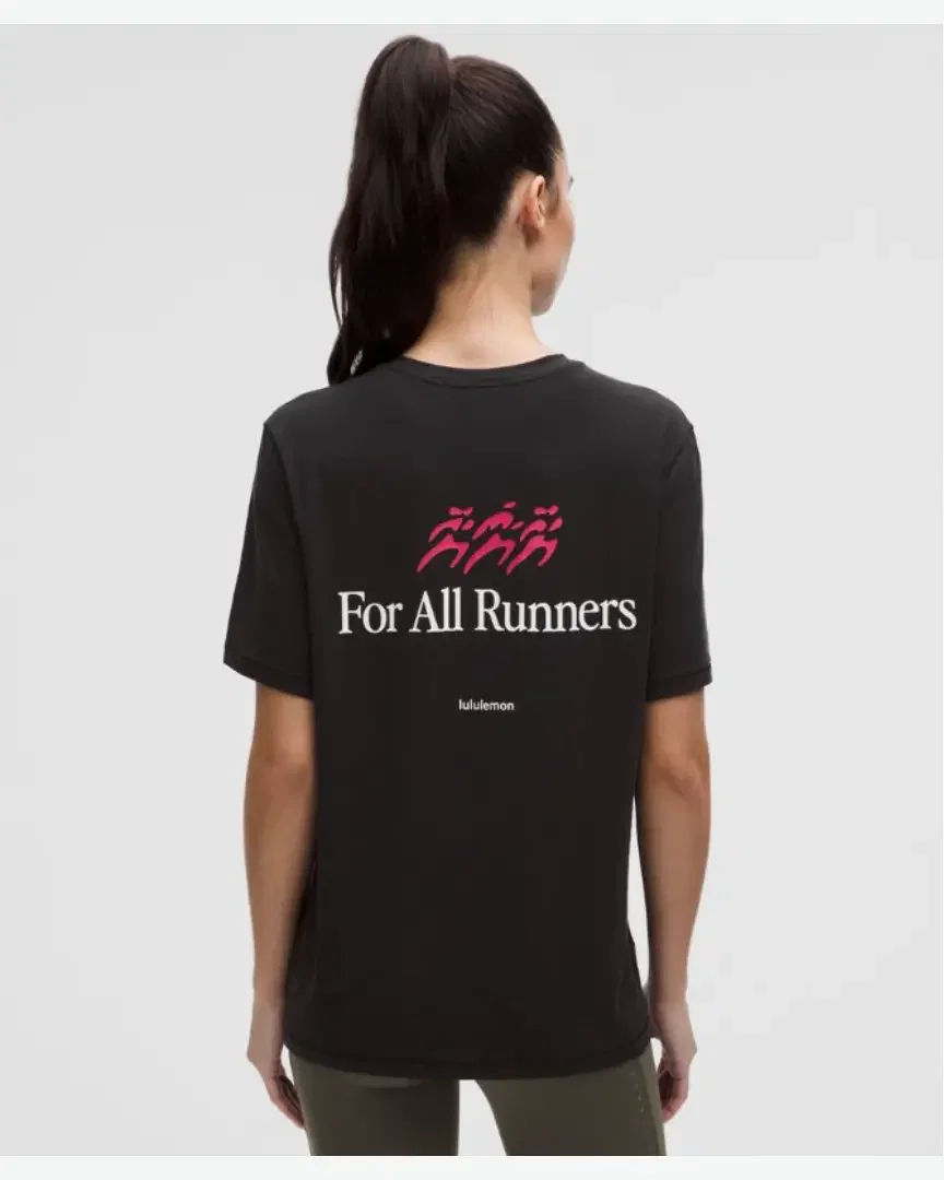 Lululemon Camiseta de Entrenamiento de Jersey Run Graphic Mujer