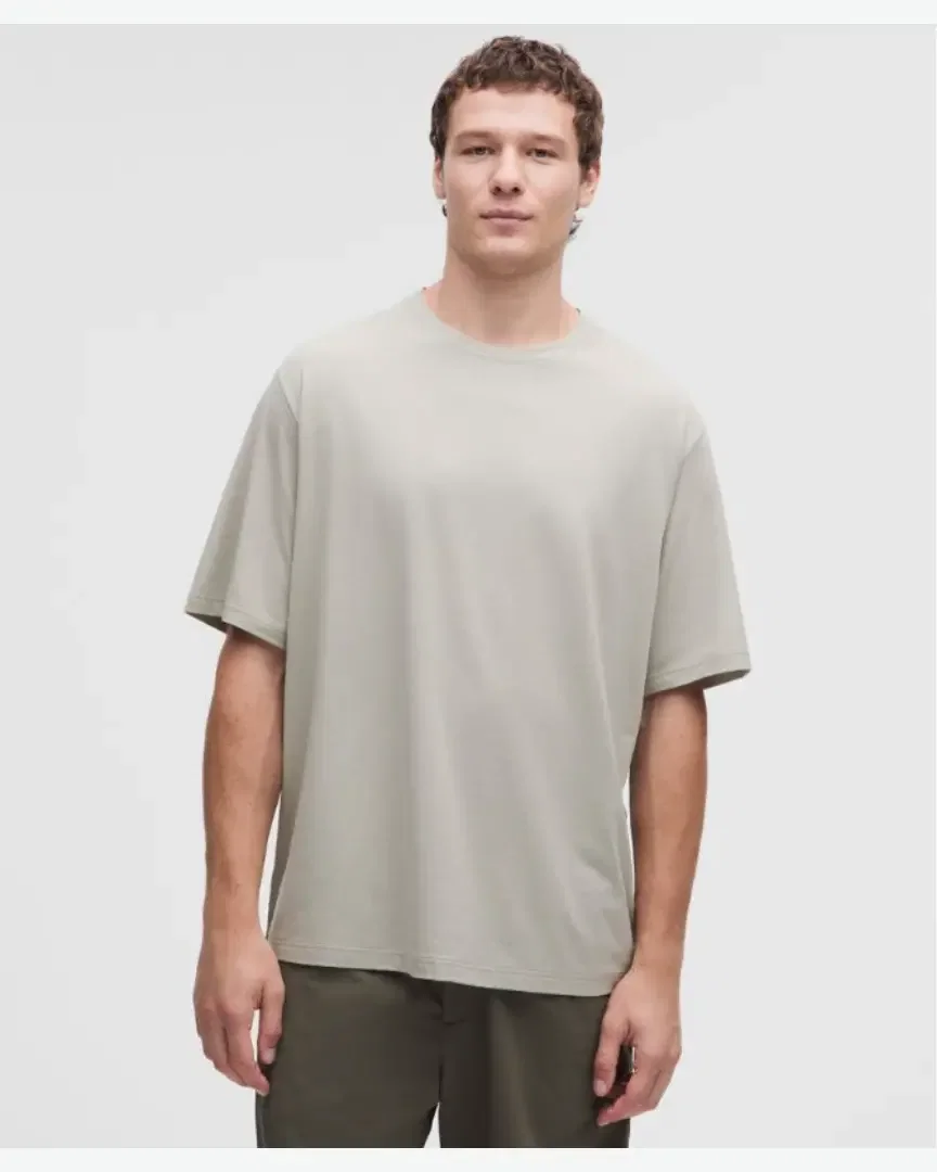 Lululemon Camiseta de Manga Larga Corte Casual Jaspeado Hombre
