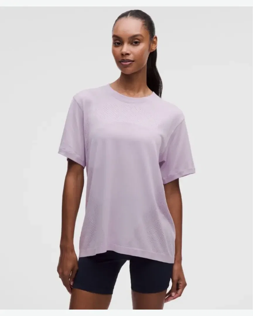 Lululemon Camiseta Swiftly Relaxed Longitud Cadera Logo Mujer