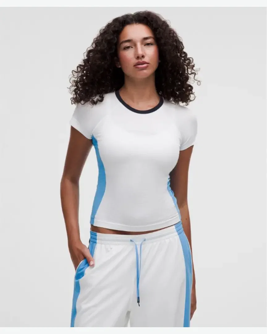 Lululemon Camiseta Swiftly Tech 2 Longitud Talla Colourblock Mujer