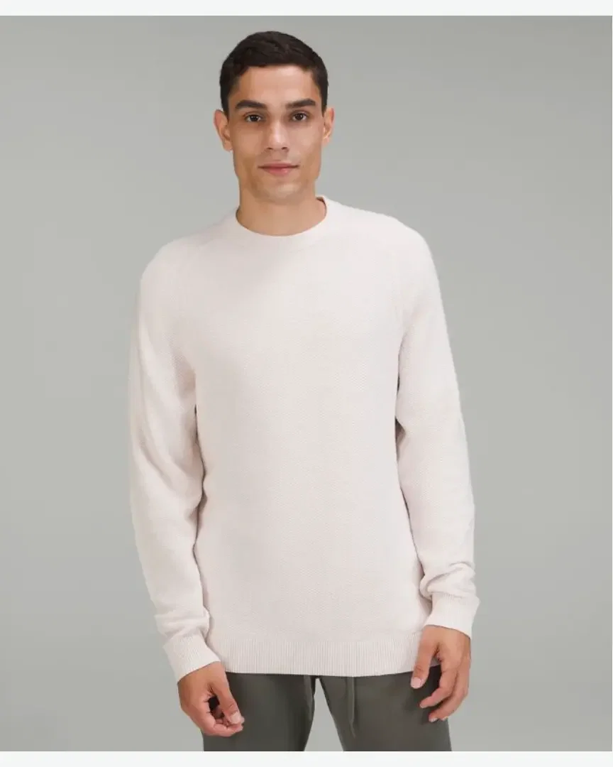 Lululemon Suéter de Cuello Redondo de Ajuste Clásico de Tejido Texturizado Hombre