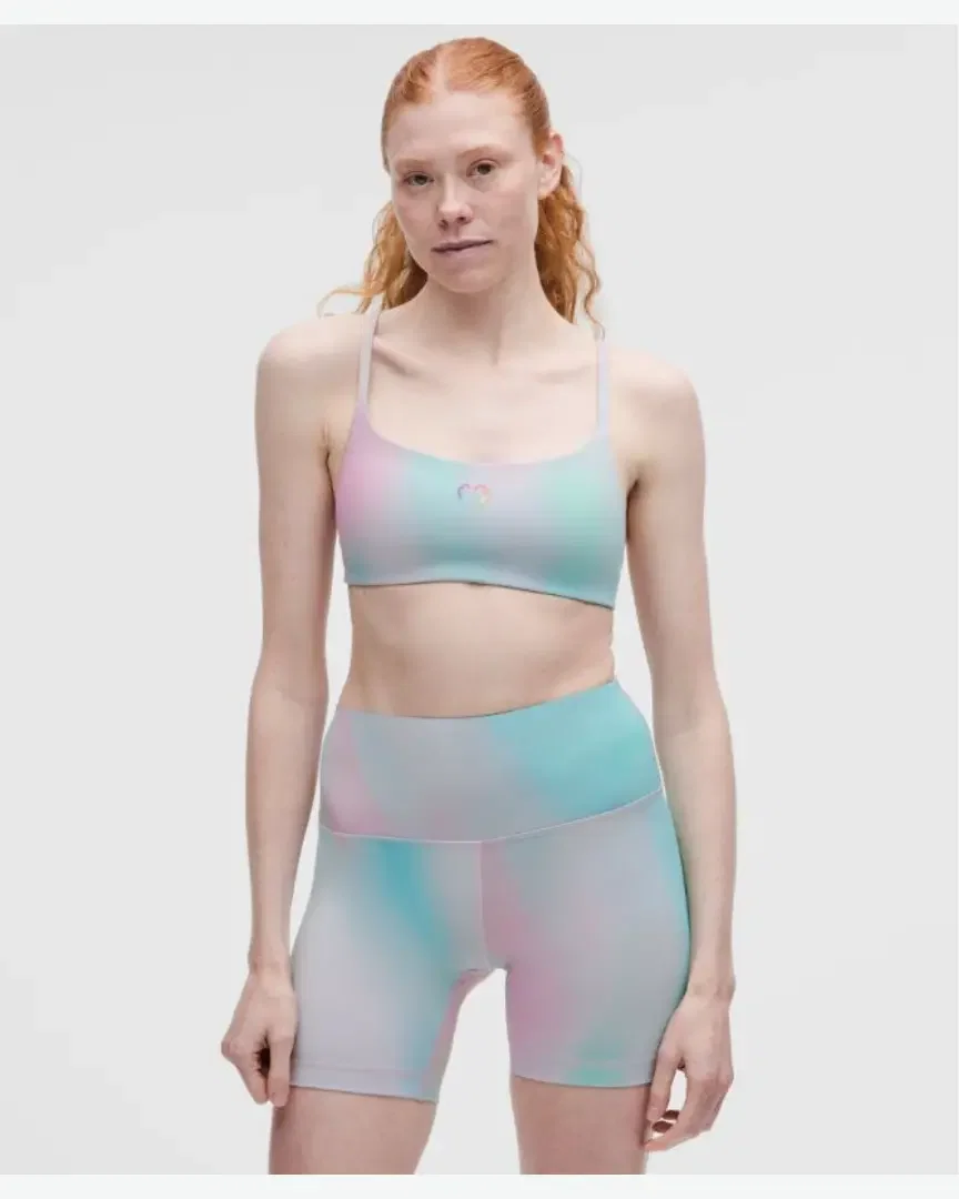 Lululemon Wunder Train Strappy Racer Bra, Soporte Ligero, Copa A/B Orgullo W