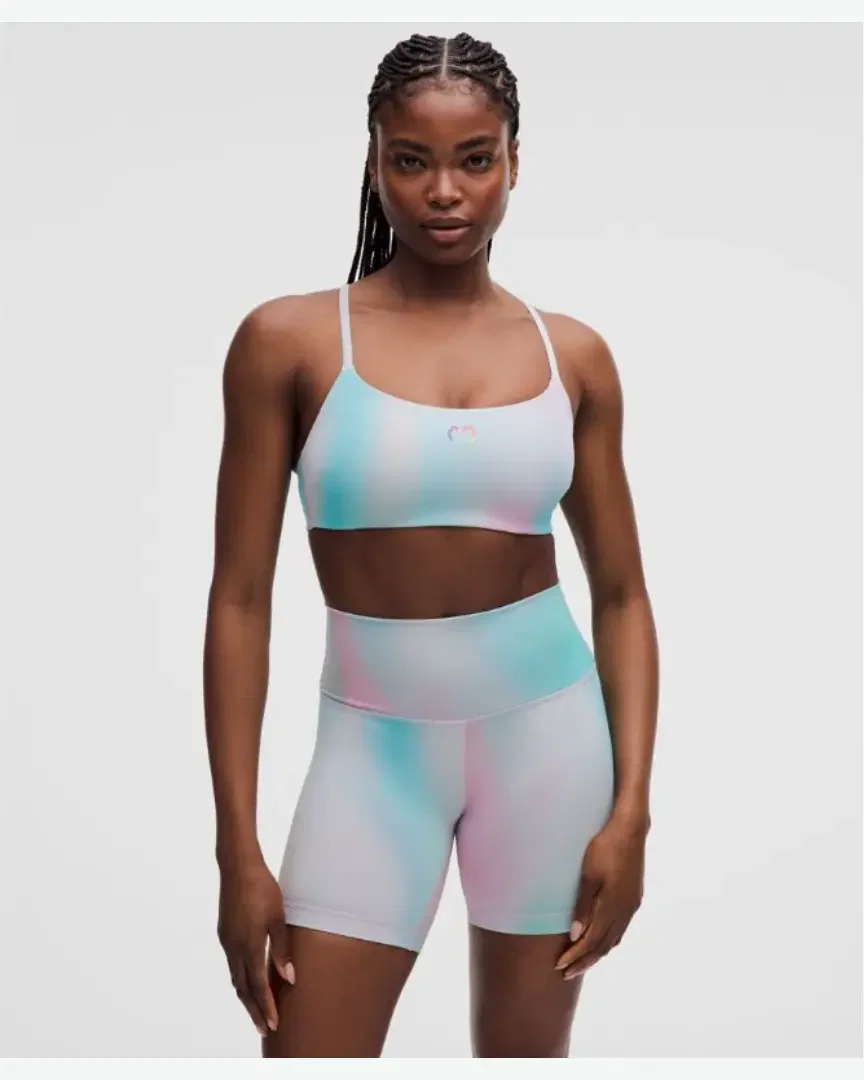 Lululemon Wunder Train Strappy Racer Bra, Soporte Ligero, Copa C/D Orgullo W