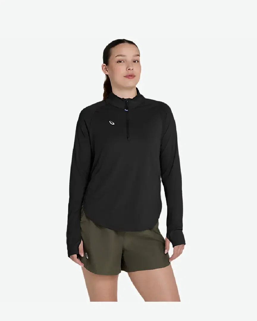 Nagino Run 1/4 Zip Ls Top Mujer