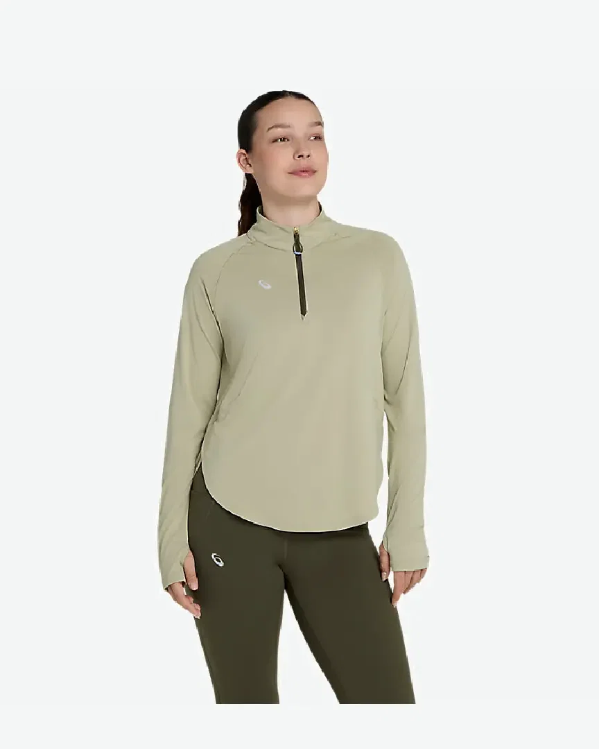 Nagino Run 1/4 Zip Ls Top Mujer