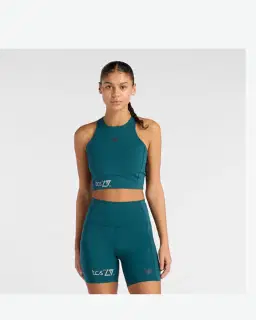Nueva Balance Edición Londres Nb Sleek Storage Race Crop Mujer – 1/6
