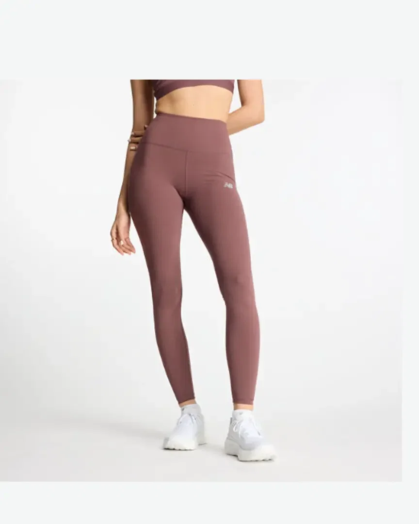 New Balance Nb Sleek Legging de Alta Cintura 27" W