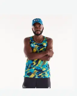New Balance Nycarathon Rc Essential Printed Singlet, Poliéster Tricot, Talla Hombre – 1/6