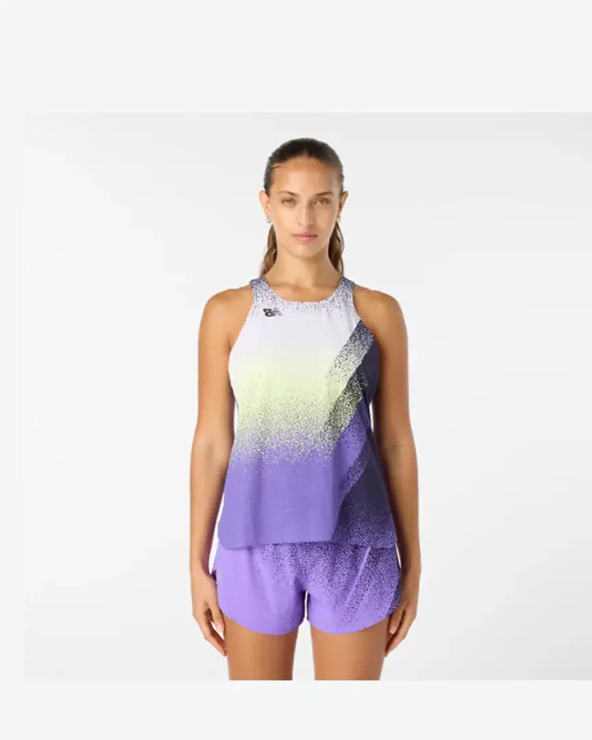 Camiseta sin mangas impresa ultra ligera New Balance Race Day Mujer