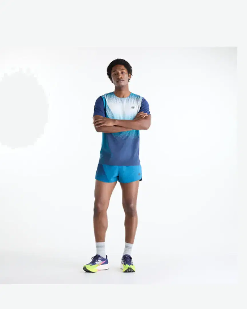 Camiseta impresa ultra ligera New Balance Race Day M - MT61Q7IDATD (1) au meilleur prix !