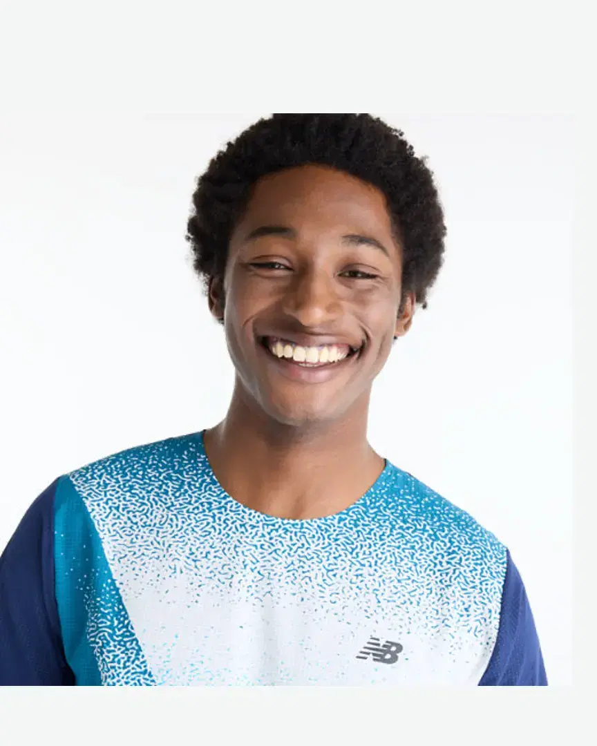 Camiseta impresa ultra ligera New Balance Race Day M - MT61Q7IDATD (2) au meilleur prix !