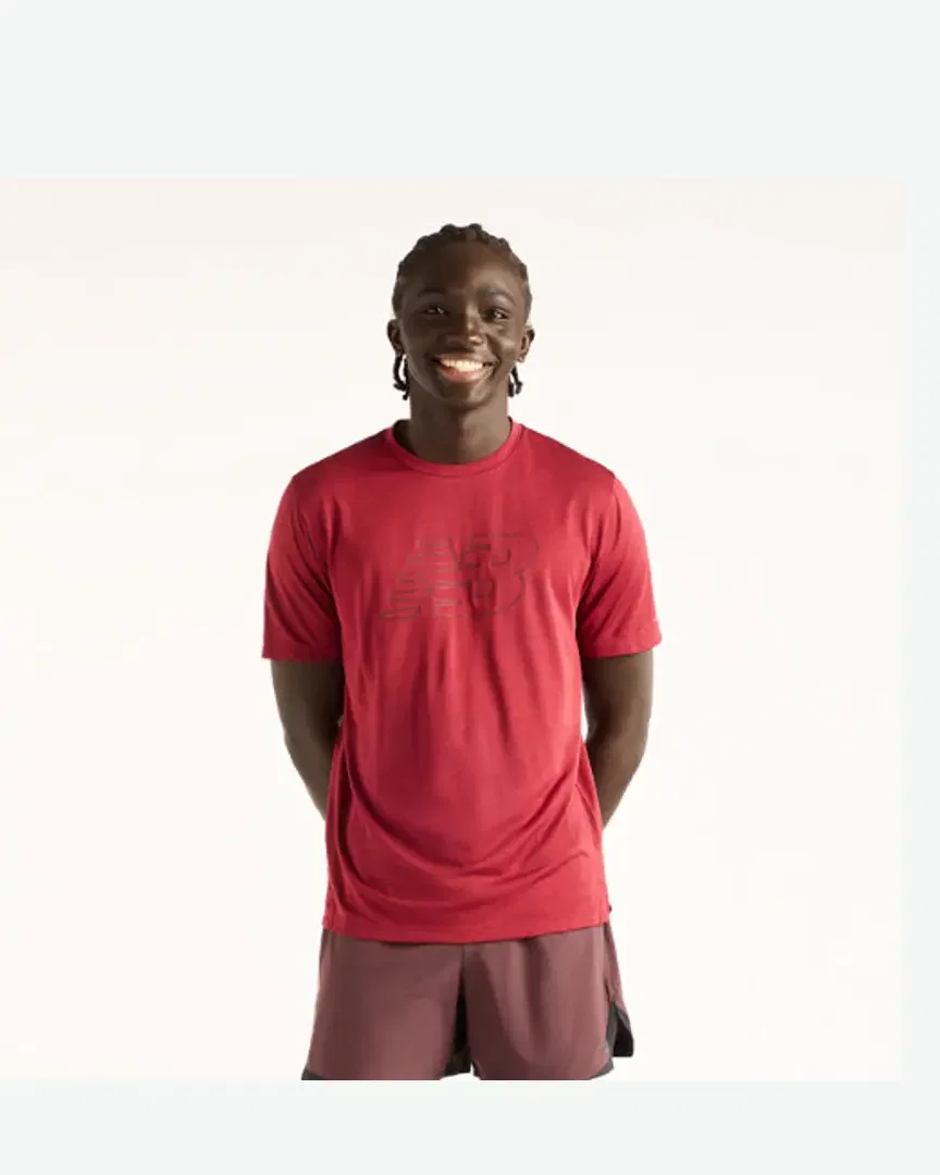 New Balance Rc Essential Graphic T-Shirt V2, Poliéster, Talla L M