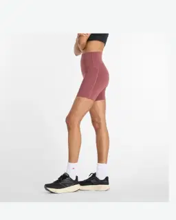 Short de mujer New Balance Rc Pocket de tiro alto de 6 pulgadas – 4/6