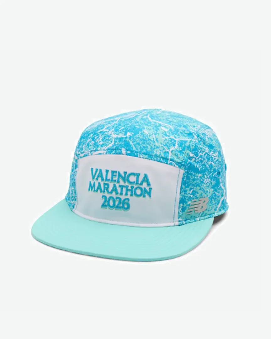 New Balance Valencia Marathon Brr 5 Panel Cap, Nylon, Talla Osz Unisex
