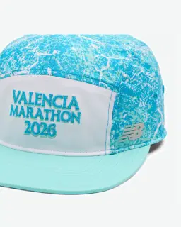 New Balance Valencia Marathon Brr 5 Panel Cap, Nylon, Talla Osz Unisex – 3/5