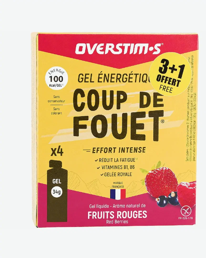 Estuche de gel de energía instantánea Overstims 3+1