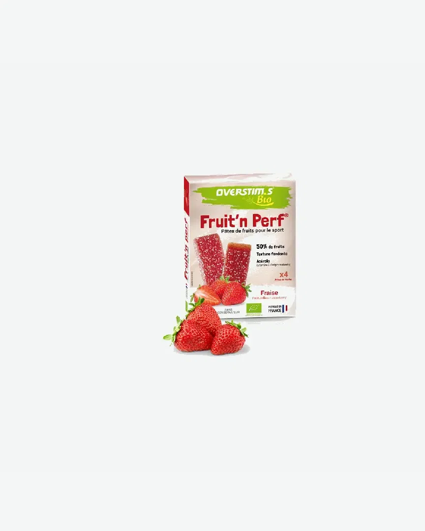 Estuches de 4 Barritas Fruit'n Perf Bio de Overstims