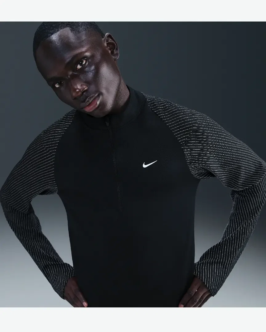 Sudadera 1/2 Zip y Motivos Reflectantes Dri-Fit Nike M