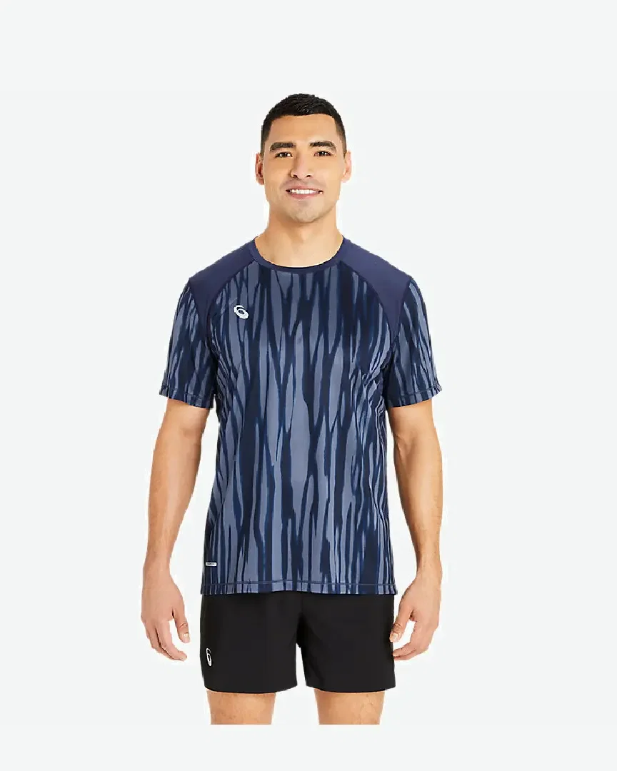 Camiseta de manga corta con estampado integral de carreteras Hombre