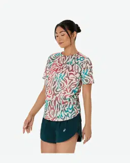 Camiseta de mujer con estampado integral de carretera – 3/6