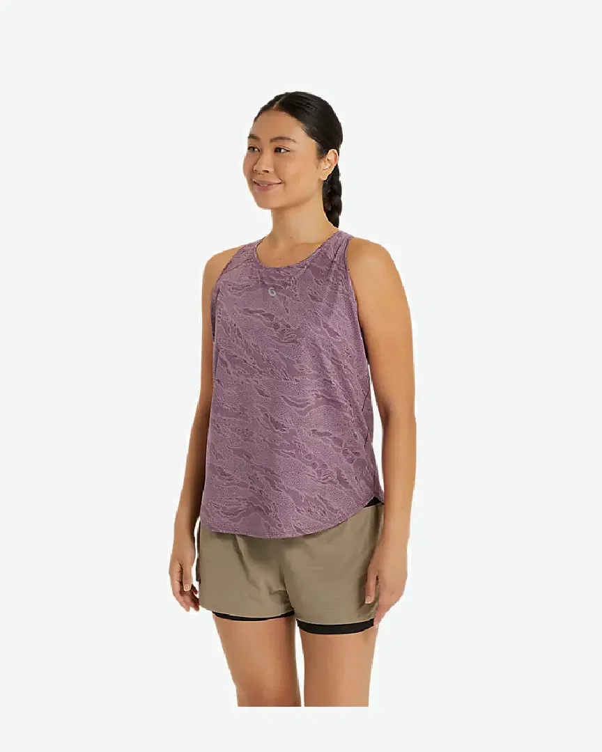 Camiseta sin mangas todo en estampado carretera Mujer