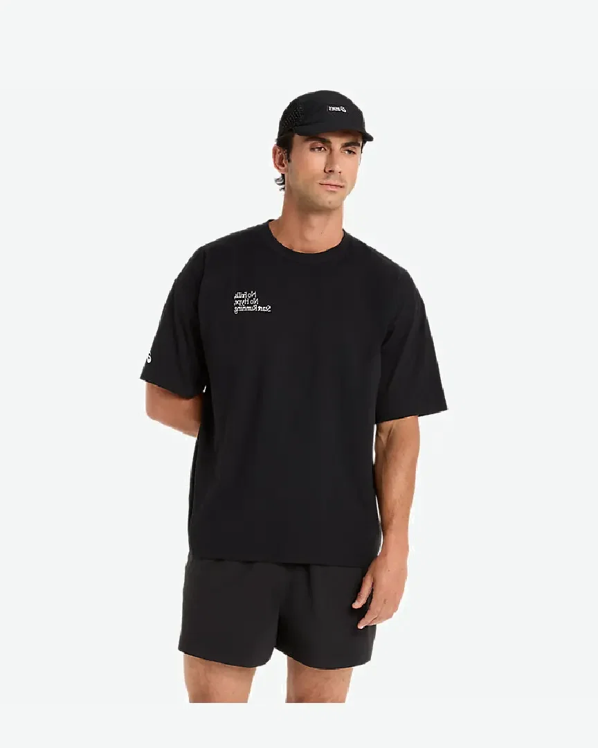 Camiseta gráfica relajada Runner Message Hombre
