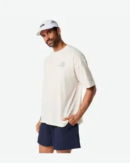 Camiseta gráfica relajada Runner Message Hombre – 3/8