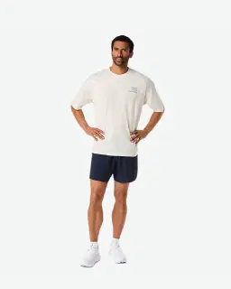 Camiseta gráfica relajada Runner Message Hombre – 8/8