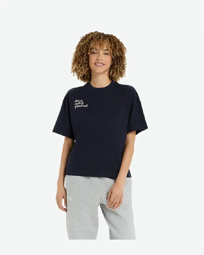Camiseta gráfica de mensaje Runner Mujer