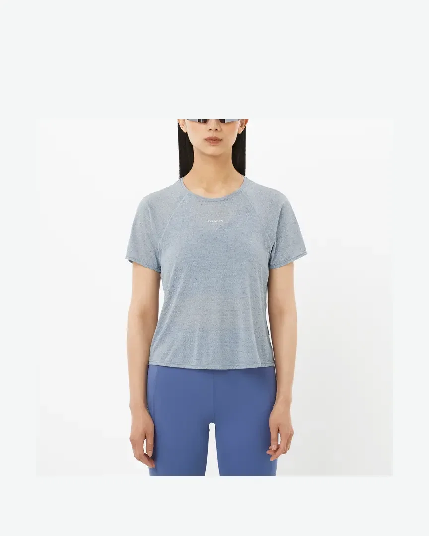 Salomon Shakeout Air Crop Ss Tee Mujer